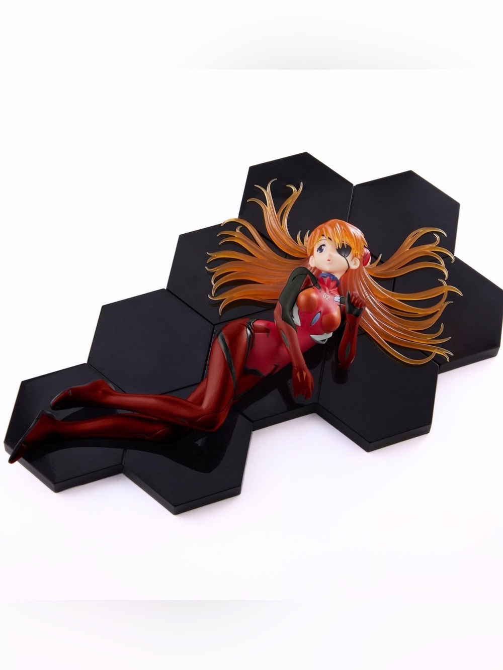 Sega Evangelion Asuka Luminasta Figure Plugsuit Eyepatch Red Suit